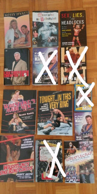 WWE - ECW - WCW - WWF BOOKS