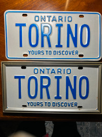 FORD "TORINO" license plates