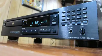 SONY CDP-295 SINGLE DISC CD PLAYER *JAPAN* ELNA CAPACITORS 1992, View more