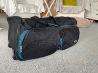 Great clean large Duffel Bag on rollers, with extending handle.