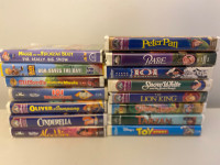 Lot of Disney Movies for Sale, Vintage VHS