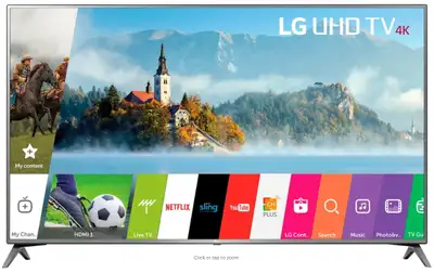 Model: 70UJ6570-UB 4K Ultra HD Resolution Web OS 3.5 Smart TV Active HDR True Color Accuracy Wall mo...