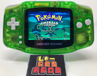 Clear Green Game Boy Advance + v2 IPS Screen