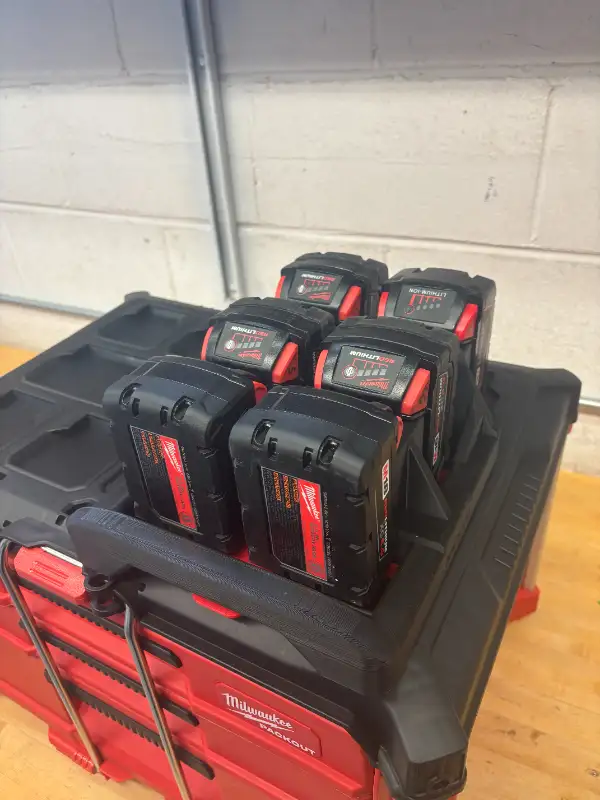 Milwaukee Packout Holder Carrier for 6x M18 Batteries - Custom in Power Tools in Markham / York Region - Image 3