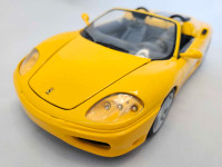 Ferrari 360 Spider Yellow 1:18 Diecast Hot Wheels Rare No Box