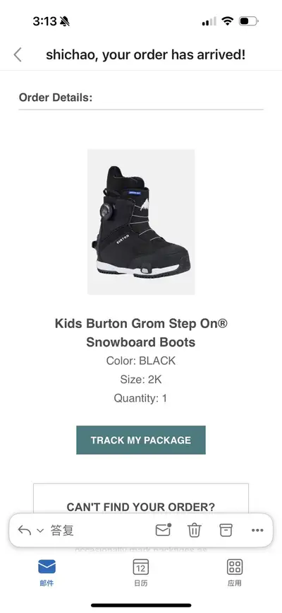 Burton step on kids boots size 2K, View more