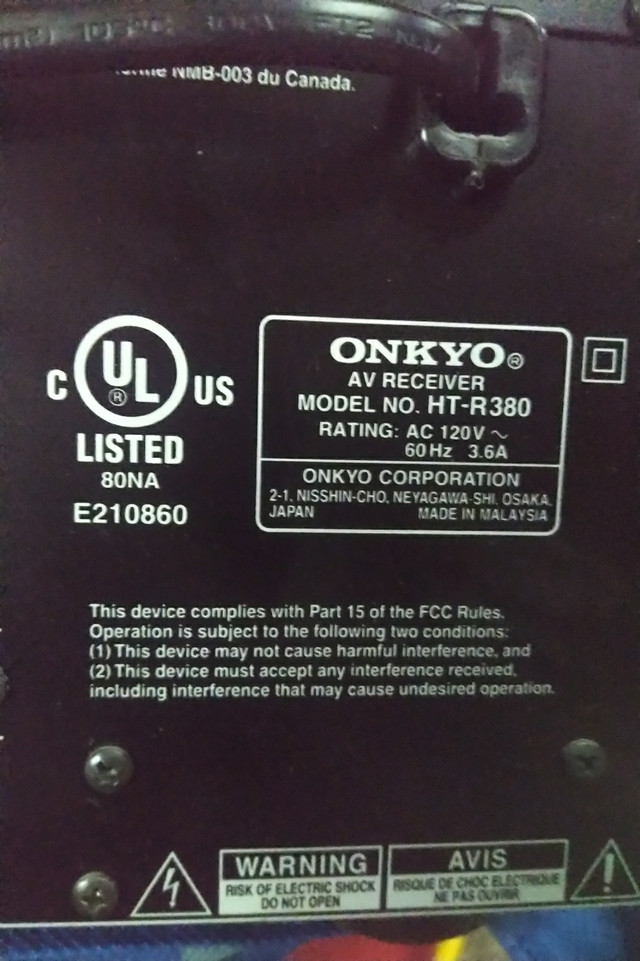 Onkyo Surround Sound in General Electronics in Calgary - Image 4