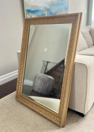 Gold Mirror Heavy Duty 30 1/4” x 42 1/4 x 2”