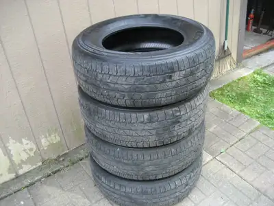Set of 4 Firestone Destination light truck tires in fairly good condition. Measure at 7/32 tread dep...