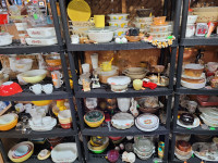 Pyrex and Vintage kitchen stuff sale ON NOW, OPeN to the PUBLIC