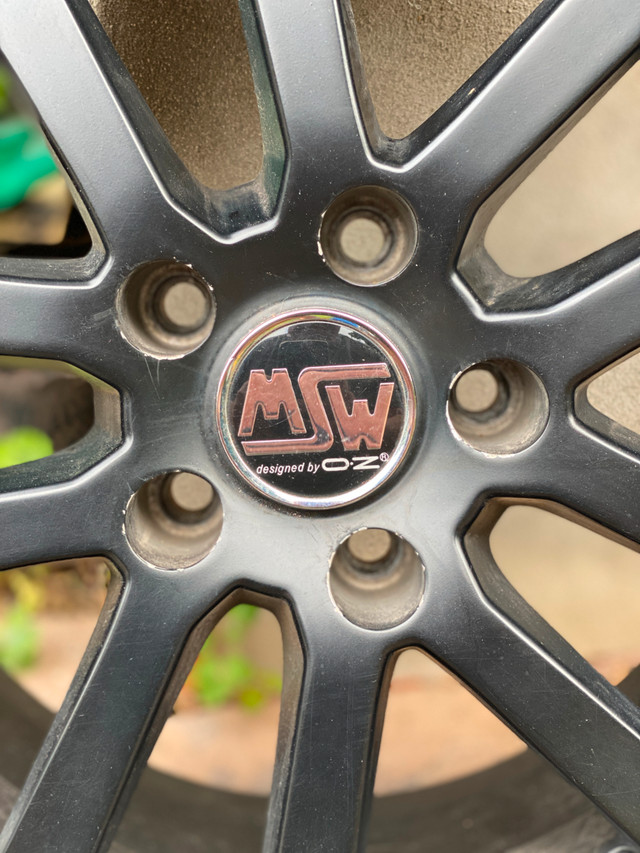 Set of BMW snow tires with Black wheels for sale in Tires & Rims in St. Catharines - Image 3