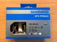 Shimano M 520  bike Pedals, gently used