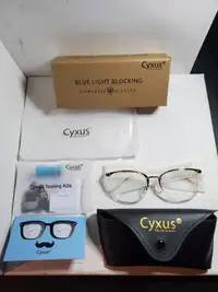 Cyxus blue light blocking computer glasses brand new / lunettes