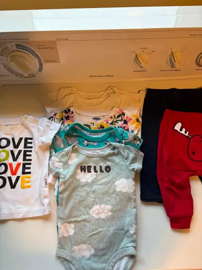 Girls 3-6 months s/s onesies and pants, View more