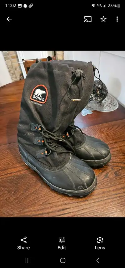 Mens size 12 Boots are in excellent condition, they have only been worn a few times. I bought them f...