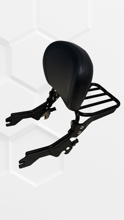 Ensemble Sissy-Bar Court + Porte-bagages (Rack) OEM Harley, View more