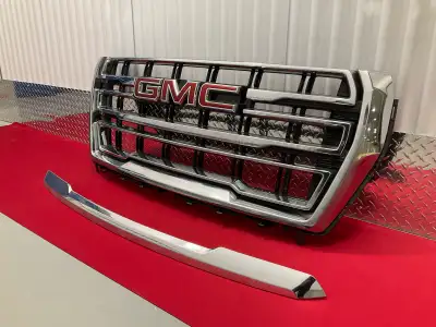 OEM Original Yukon Yukon XL Front Grille, Fits Yukon Models 2021-2024, Chrome Horizontal Style.
