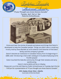 "If you thought you knew Eaton's Canada", a history Event