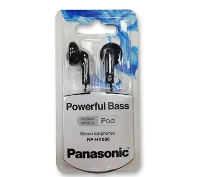 Panasonic RPHV096K basic wired earbuds new factory sealed, View more
