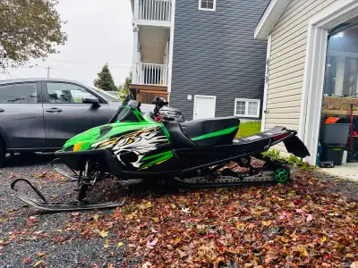 Testing the waters 2010 Arctic Cat CFR 800 HO extended to a 136 with 1.75 Inch Track I bought this m...