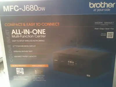 Nice barely used printer, full driver package available from Brother downloads. Black , cyan, yellow...