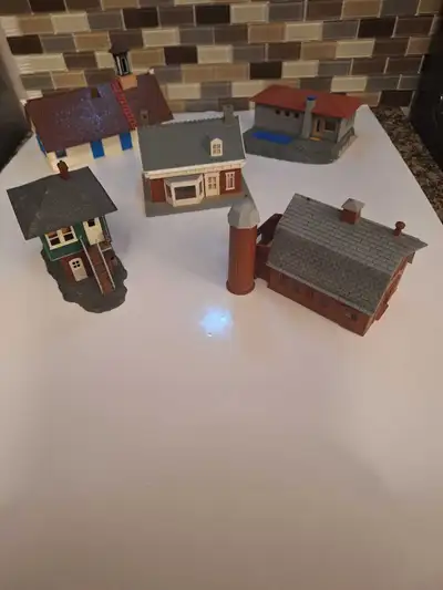 Ho scale model train structures $30 each, View more