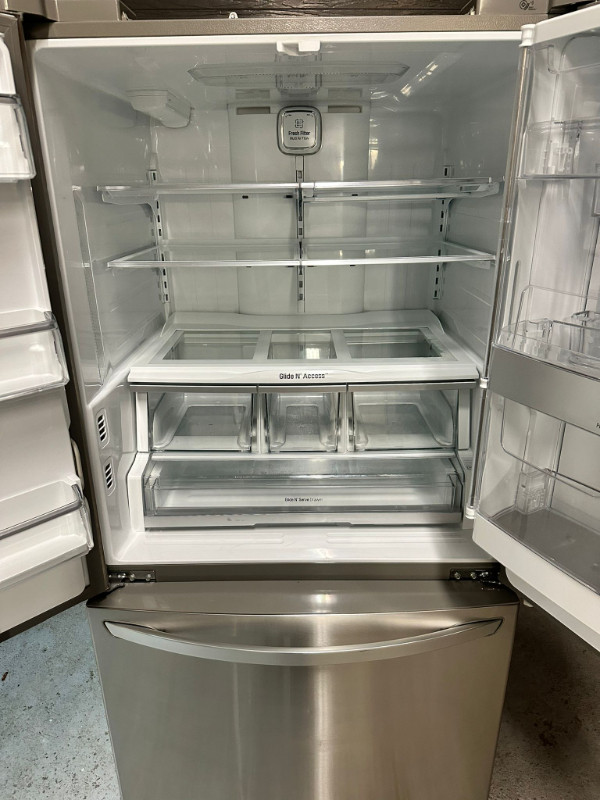 LG 36” Stainless Refrigerator Door In Door Bottom Freezer $799 in Refrigerators in Mississauga / Peel Region - Image 3