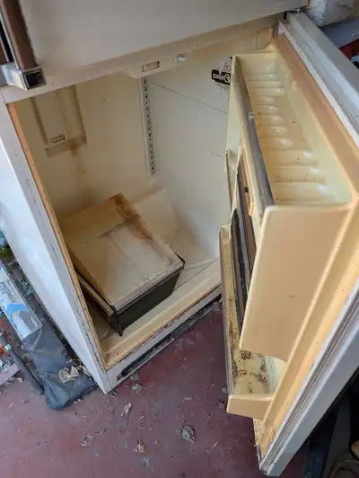 I'm giving away this old fridge for free. It's a bit rough around the edges and could use a good cle...