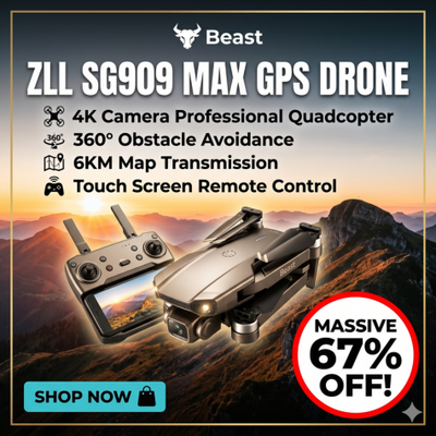 ZLL SG909 MAX GPS Drone with 4K Camera 6KM Touch Screen RC Profe, View more