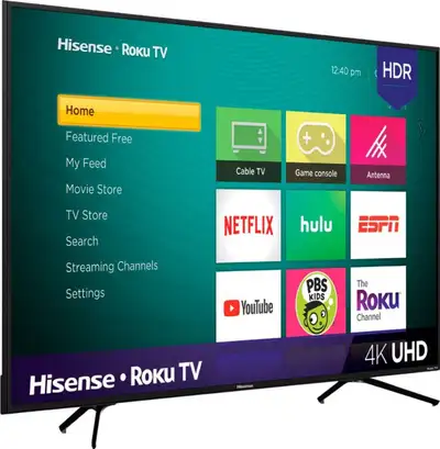 43” $279.99 50” $339.99 55” $369.99 58’’ $399.99 65" $549.99 Caractéristiques: 4K Ultra HD, HDR10, D...