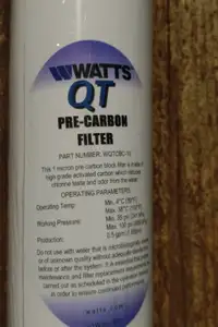 Watts QT Pre-Carbon Filter – Part WQTCBC-10 - New
