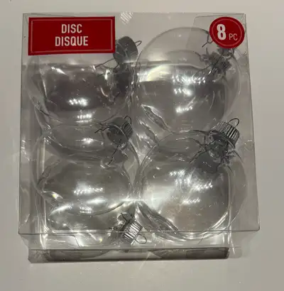 Clear plastic ornaments for crafts-assorted shapes-new, View more