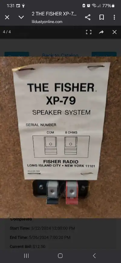 vintage Fisher speakers, View more