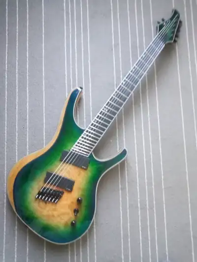 Unbelievable Halo Octavia Multiscale 7 string Guitar Custom Made, View more