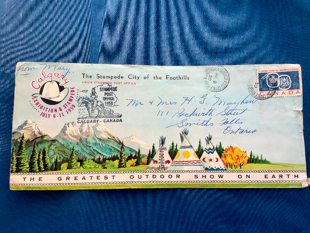 Calgary Stampede Envelope & Letter 1959 in Arts & Collectibles in Ottawa