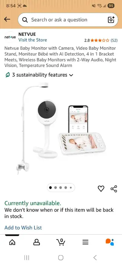 NETVUE Baby Monitor Camera, View more