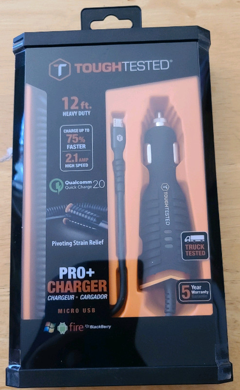 Tough Tested Pro+ Quick Car Charger For Cell Phones.  in Cell Phone Accessories in London