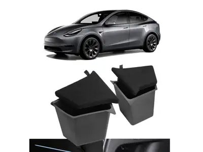 DESLE Tesla Model Y Trunk Organizer. Set Of 2 With Lid, View more