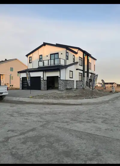 A spacious and nicely lit 2 bedroom-basement suite in a newly built house. Private entrance, private...
