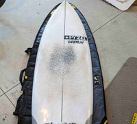 5'7" Pyzel Gremlin surfboard 