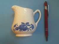 lovely BLUE ROSE ENOCH WEDGWOOD CREAMER ironstone England