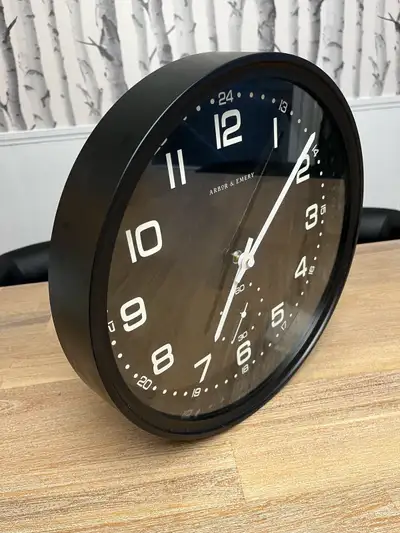 Black & White Wall Clock, View more