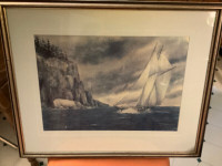 A Vintage Signed Print by Canadian Artist Les Gourley