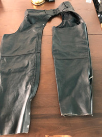 Leather Biker vest and pants