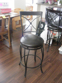 Bar /Counter swivel stools, wrought steel