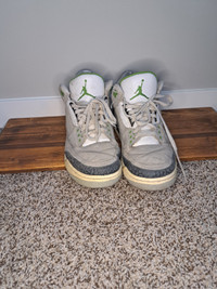 Size 10 - Jordan 3 Retro Chlorophyll 2018 - Pre-owned