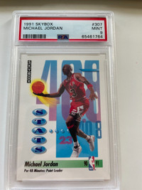 2, 1991 JORDAN Skybox Cards PSA9