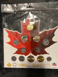 Candian coins, set, collection. Multiple sets