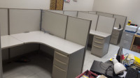 Cubicles, Call center, Workstations, partitions, wall