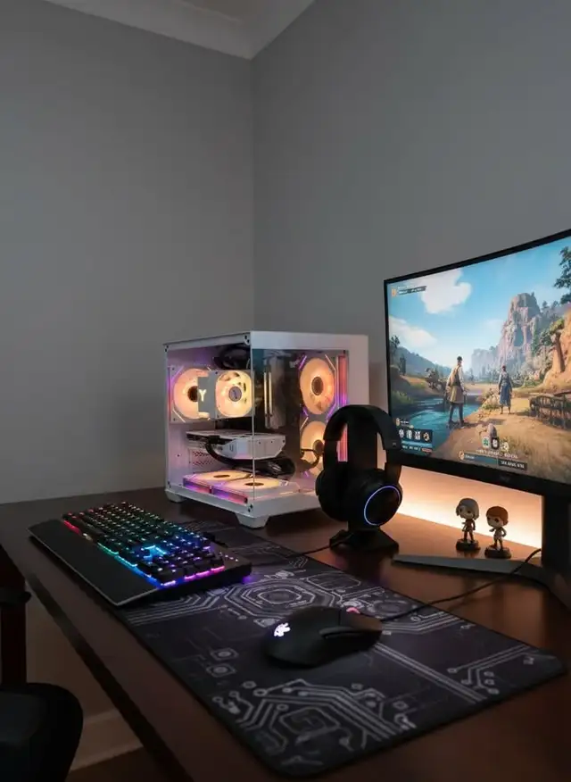 White gpu  AMD Ryzen 7 5700X ,32G, 1TB SSD RTX 5060 in Desktop Computers in Mississauga / Peel Region - Image 3
